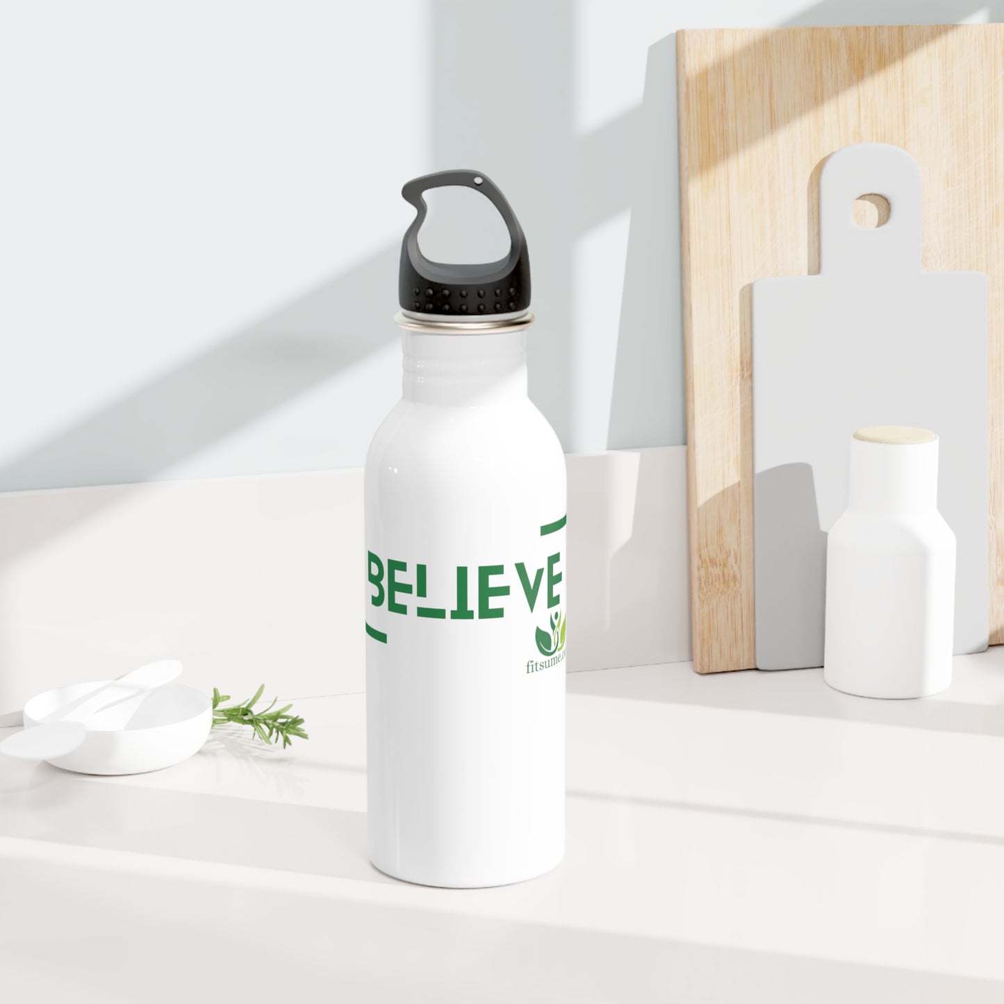 BELIEVE Stainless Steel Water Bottle